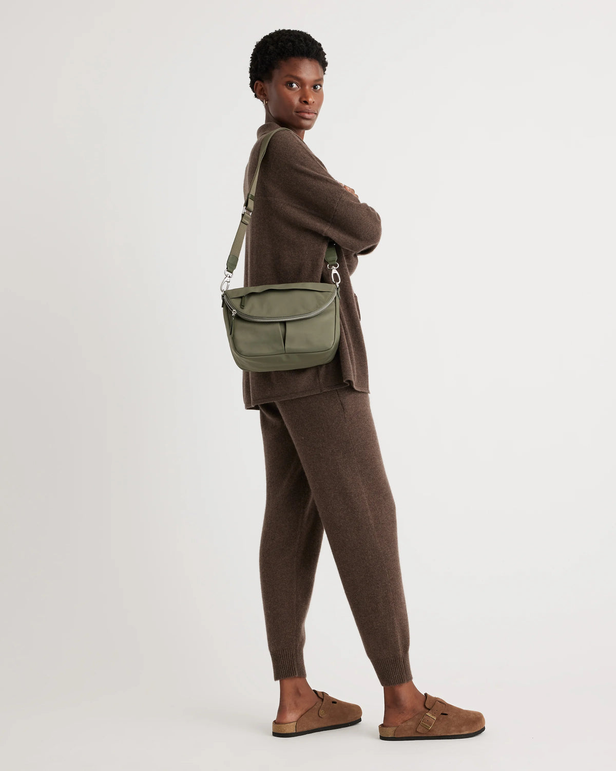 Revive Nylon Foldover Crossbody - One Size / Olive