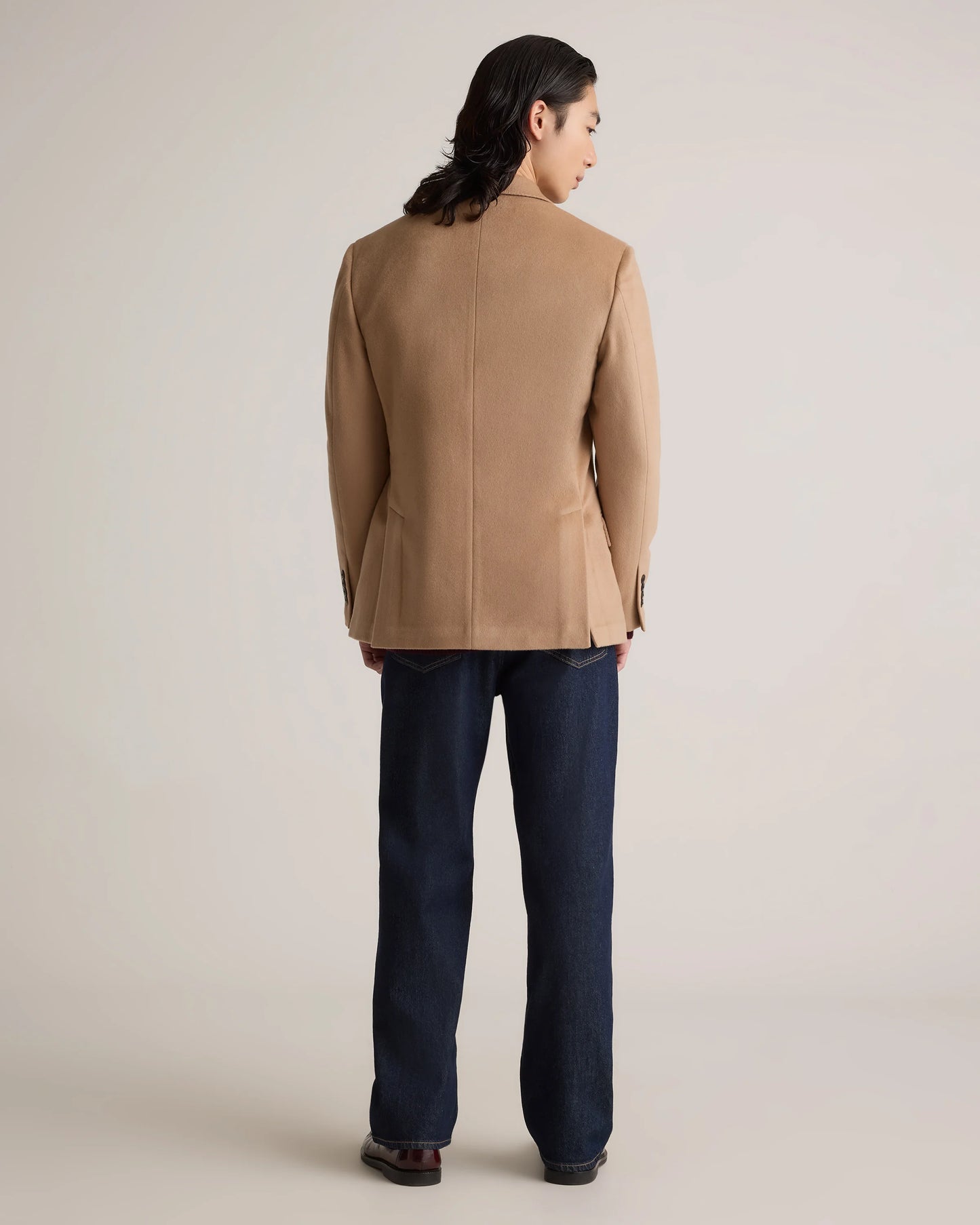 100% Mongolian Cashmere Blazer - S / Heather Graphite