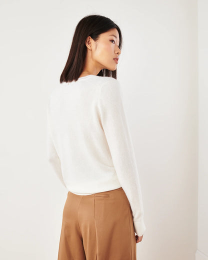 Mongolian Cashmere V-Neck Sweater - XS / Rich Burgundy