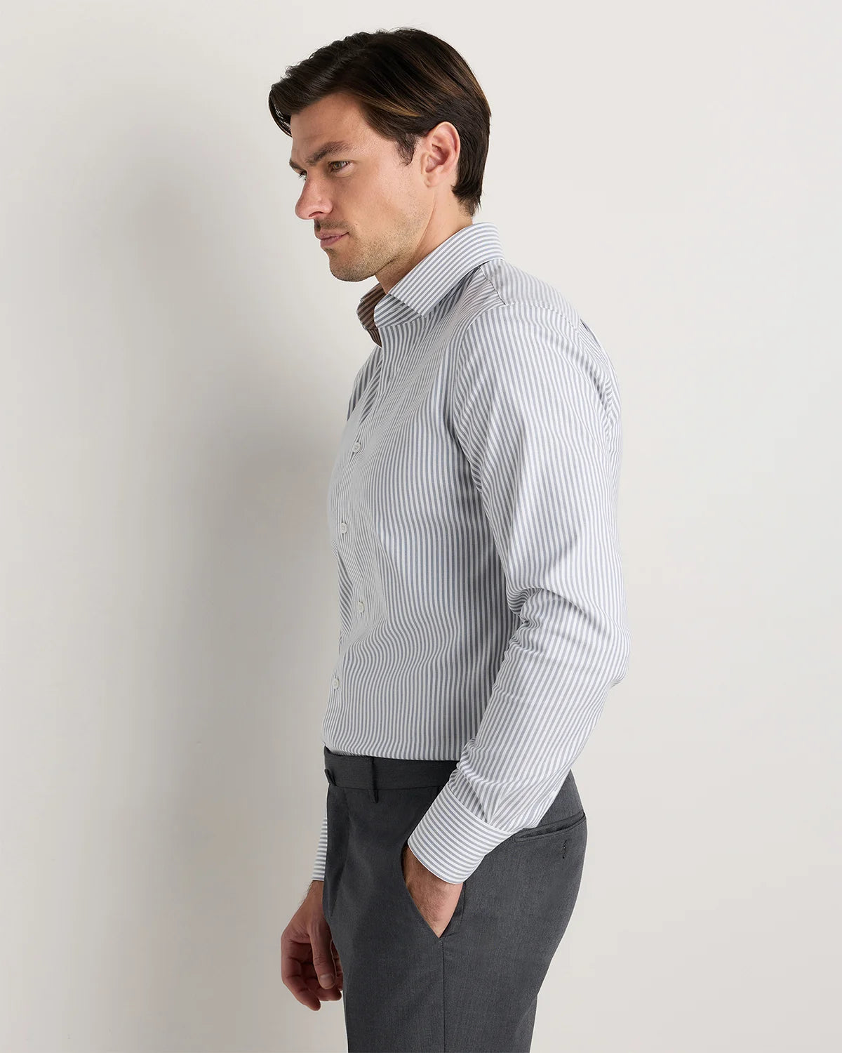 Organic Cotton Oxford Non-Iron Dress Shirt - S / Pale Blue