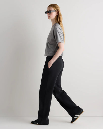 Flowknit Breeze Boxy Cropped Tee - XS / Heather Deep Navy