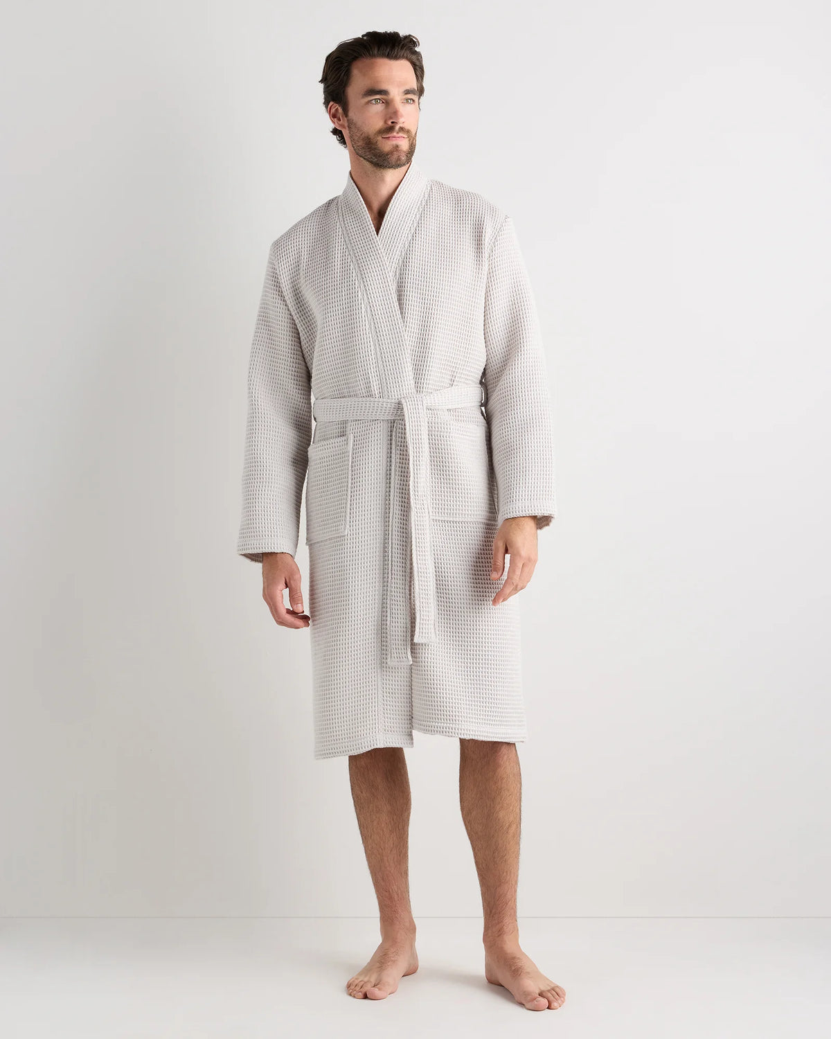 Organic Turkish Waffle Robe - XS / White