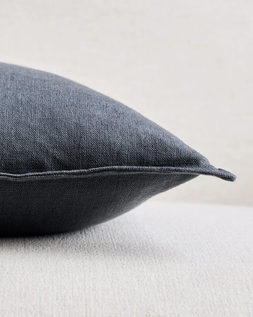 European Linen Flange Edge Pillow Cover - 20x20 / Nightfall