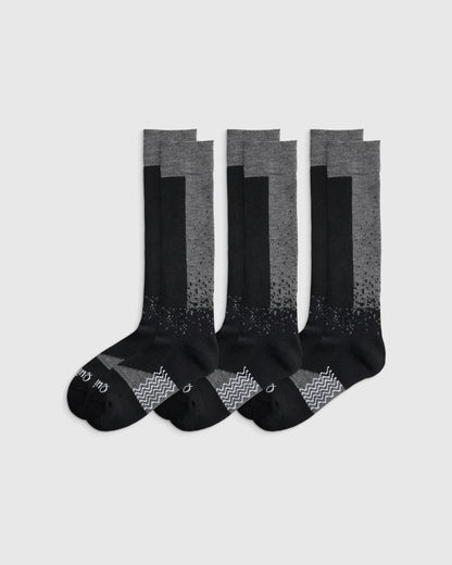 Alpaca Lightweight Ski Socks (3-Pack) - S / White/Navy