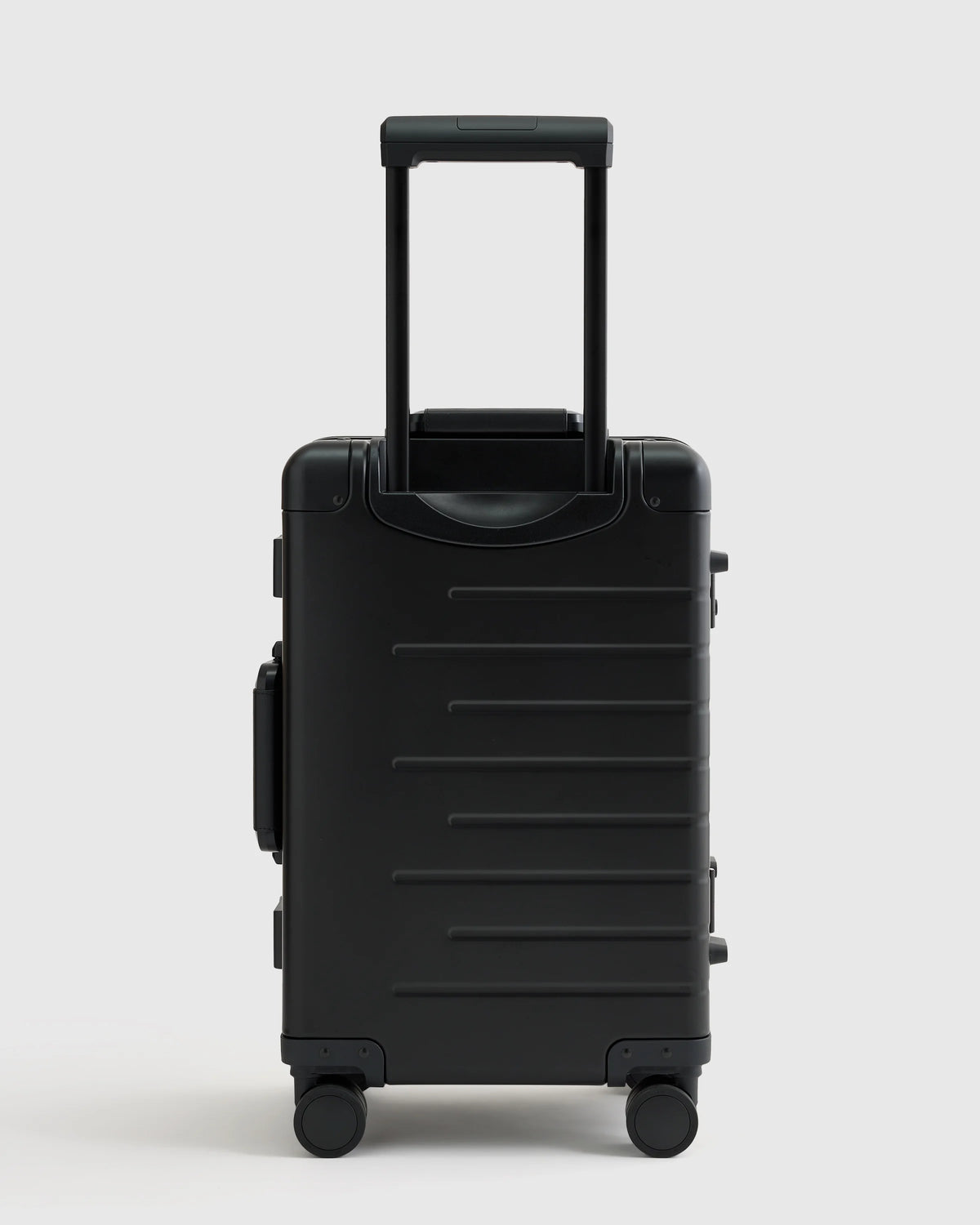 Aluminum Carry-On Suitcase - One Size / Black