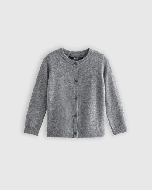 Washable Cashmere Cardigan - 6 / Heather Grey