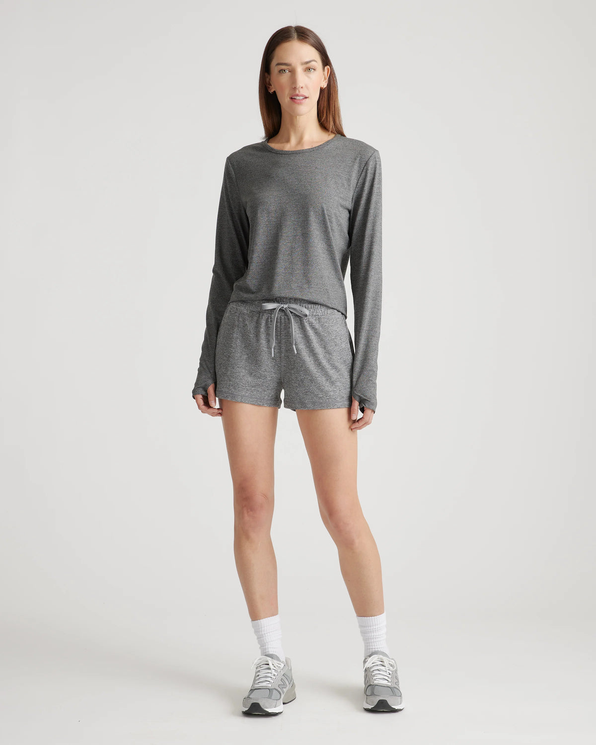 Flowknit Breeze Long Sleeve Top - XS / Heather Deep Navy
