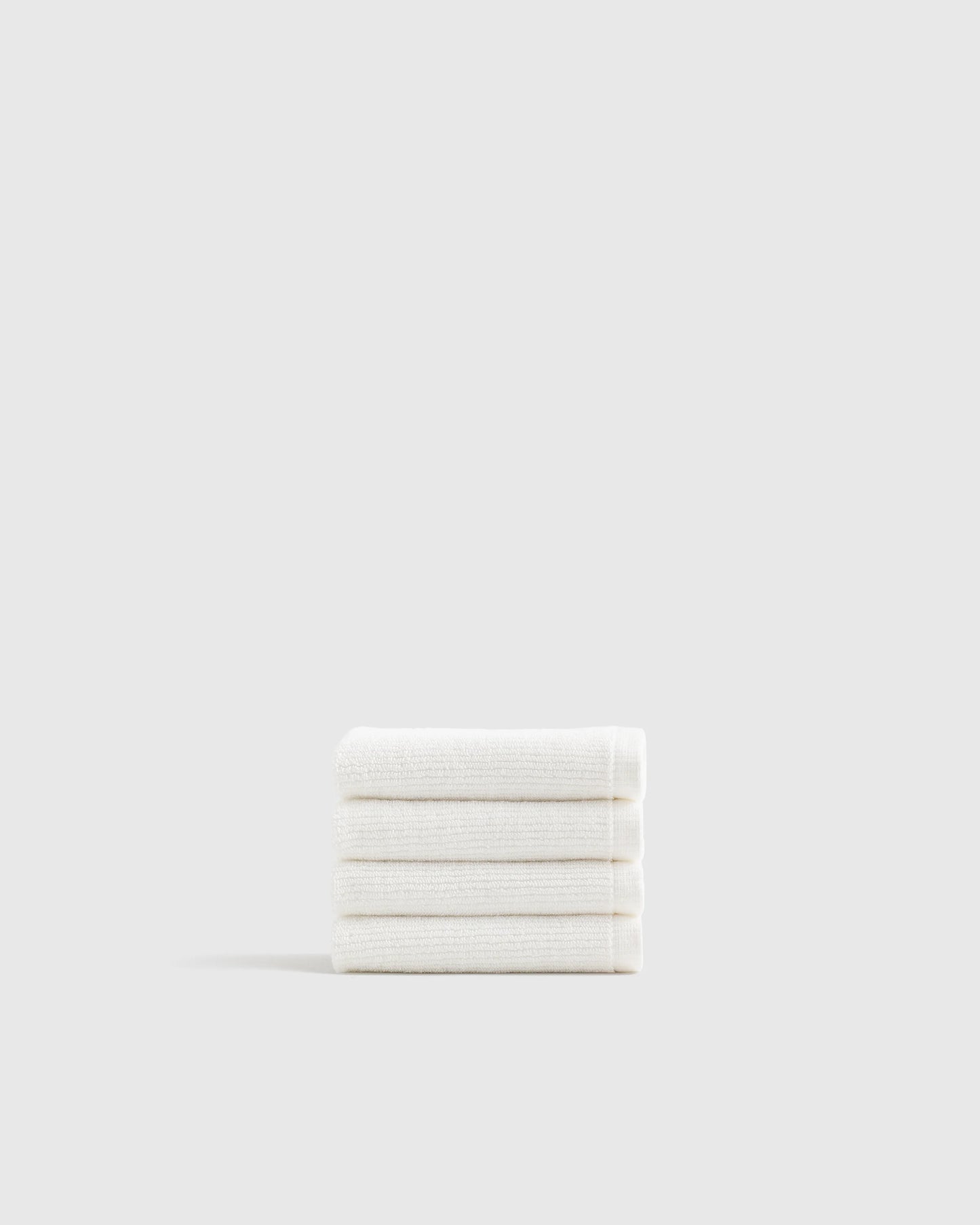 Turkish Ribbed Quick Dry Washcloth (Set of 4) - One Size / Mineral