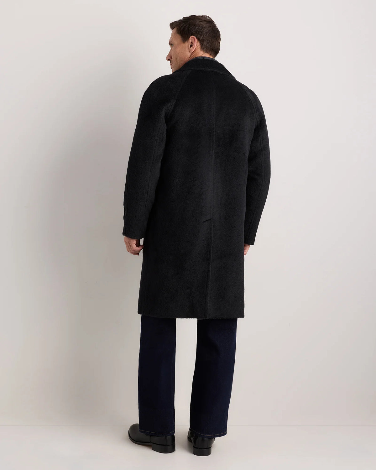 Alpaca-Wool Overcoat - S / Rustic Brown