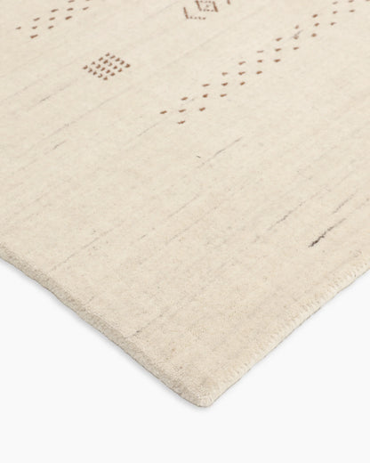 Dakota Hand-Loomed Wool Rug - 4' x 6' / Ivory