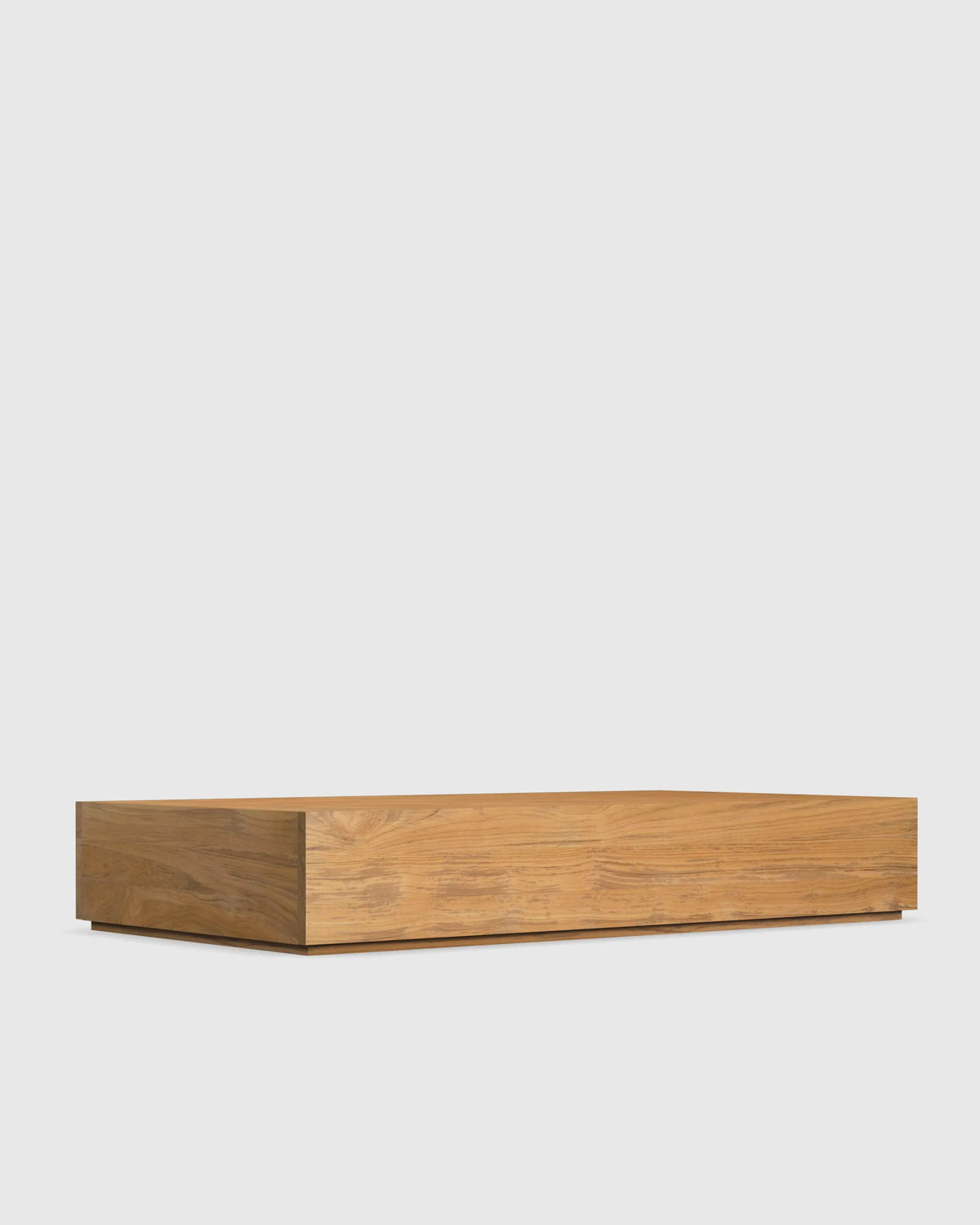 Solid Teak Outdoor Coffee Table - One Size / Natural Teak