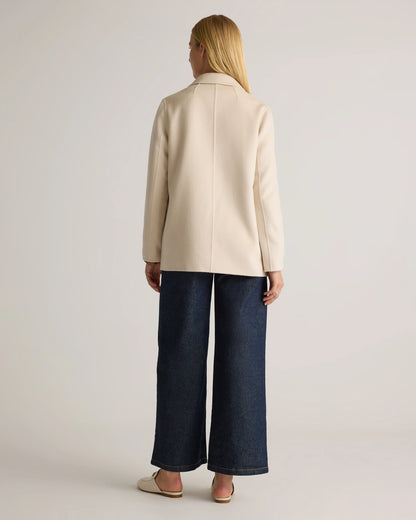 100% Mongolian Cashmere Double-Faced Open Blazer - XS / Camel