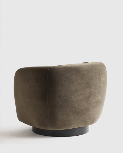 Performance Velvet Swivel Chair - One Size / Performance Velvet Taupe