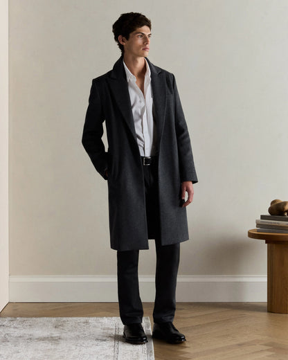 Italian Wool Belted Overcoat - S / Caramel