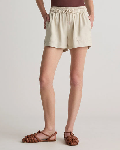 Vintage Wash Tencel Utility Shorts - XS / Moonstone Blue