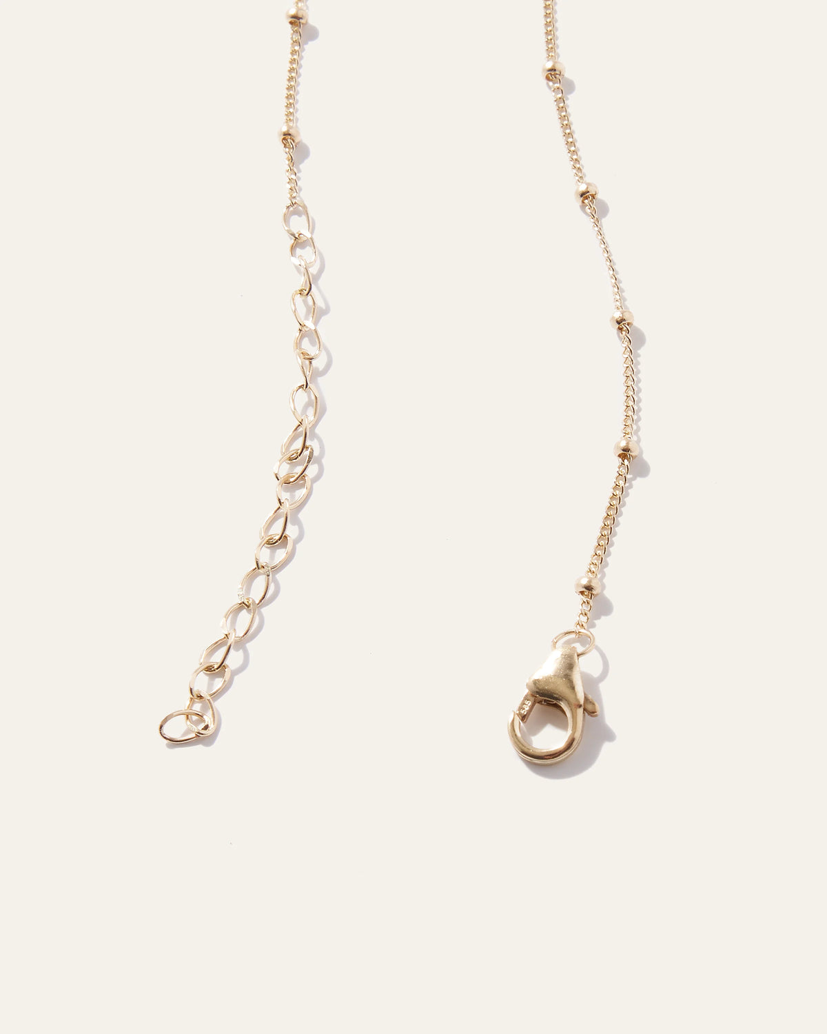 14k Gold Station Bead Choker - One Size / Yellow Gold