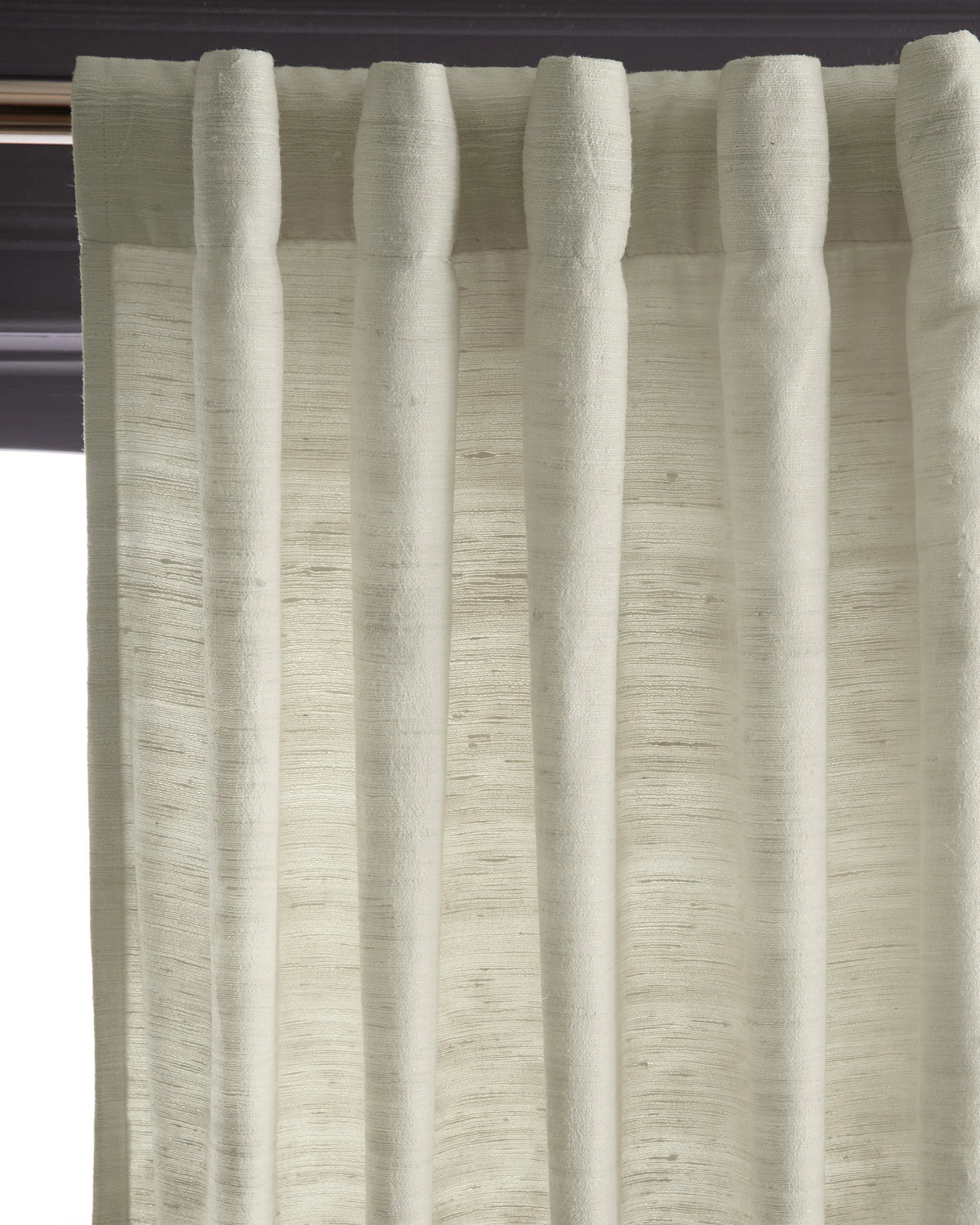 Raw Silk Curtain - Single Panel - 48x84 / Ivory