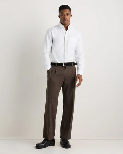 100% Organic Cotton Oxford Shirt - XS / Light Pink Stripe