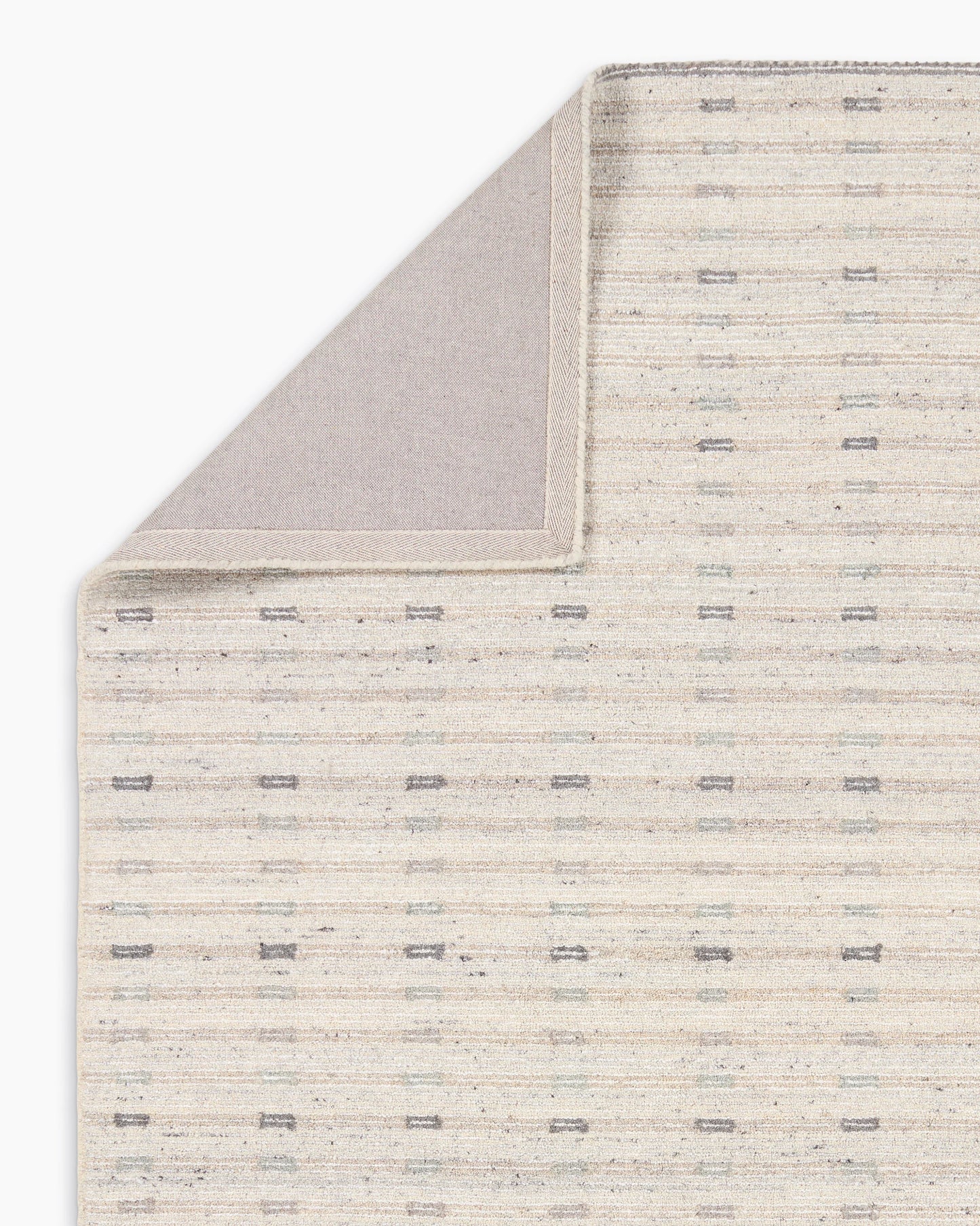 Noa Wool Rug - 5' x 8' / Light Grey