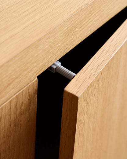 Rustic Oak Sideboard - One Size / Natural