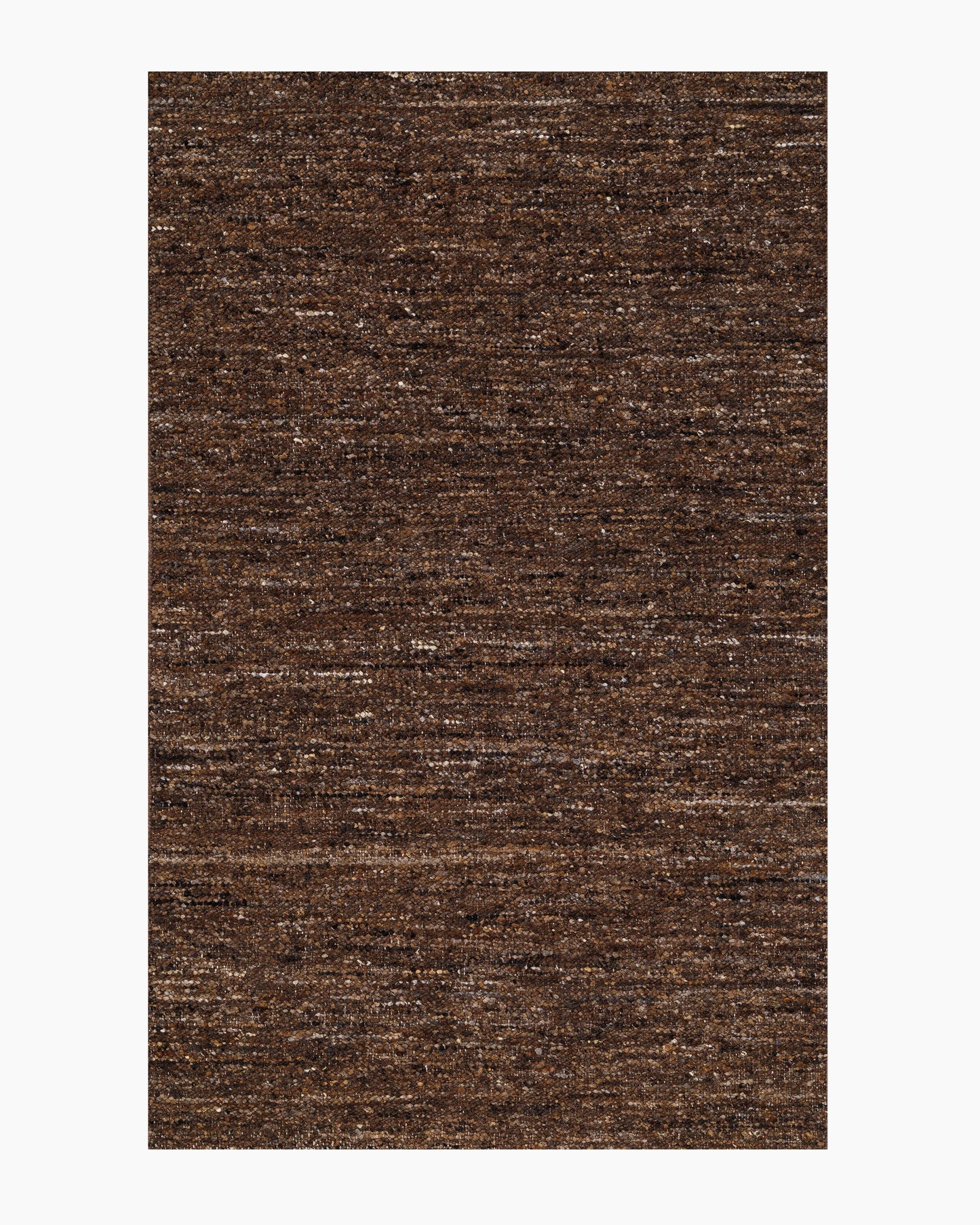 Liam Handwoven Wool Boucle Rug - 5' x 8' / Brown