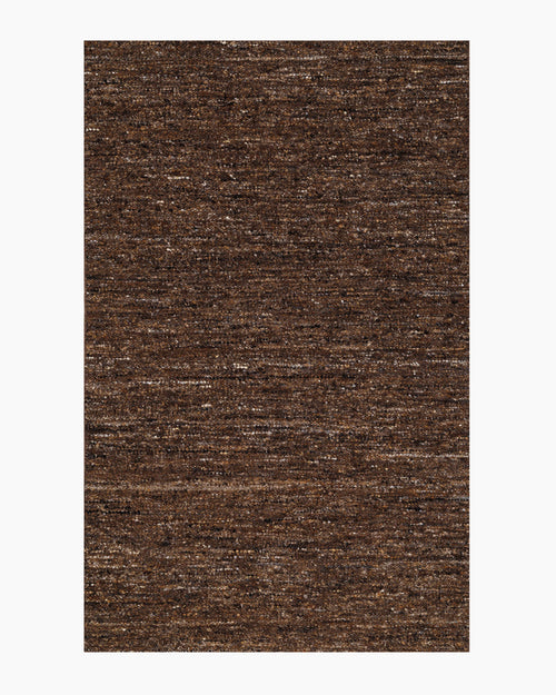 Liam Handwoven Wool Boucle Rug - 5' x 8' / Brown