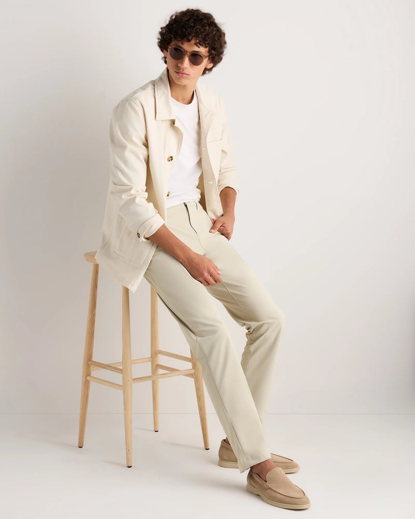 Soft Suede Mariner Loafer - 7 / Smoke