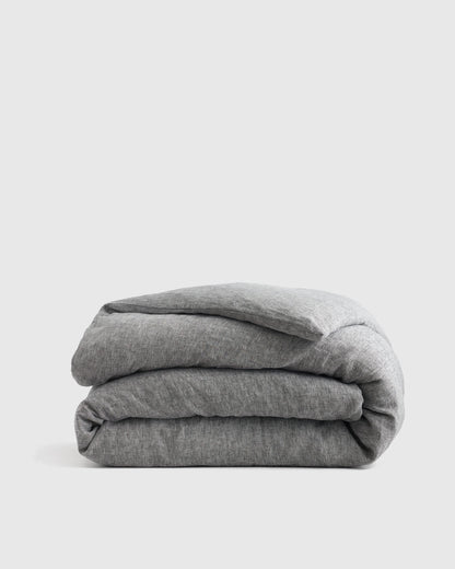 European Linen Chambray Duvet Cover - Twin / Natural