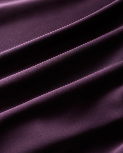 Washable Stretch Silk Tee - XS / Deep Orchid Purple