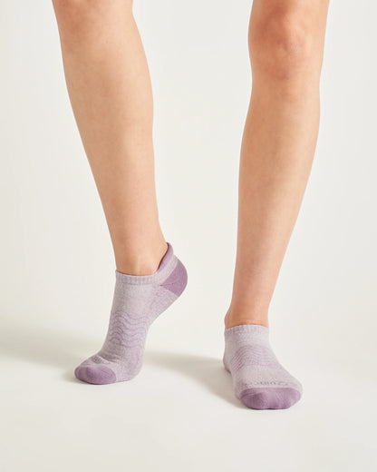 Everyday Cotton Colorblock Marl Ankle Socks (4-pack) - S / Pink/Blue/Purple Mix