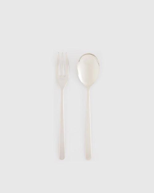 Linea 2-Pc Serving Utensil Set by Mepra - One Size / Polished Stainless Steel
