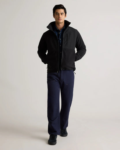 Polar Fleece Full-Zip Jacket - S / Gravel/Bold Black
