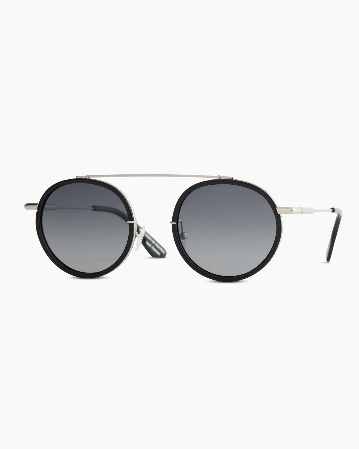 Miami Polarized Stainless Steel Sunglasses - Standard / Gold/Clear with Green gradient lens