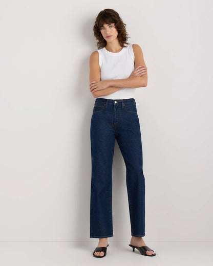 Bella Rigid Straight Jeans - 24 / Powder Blue Raw Hem