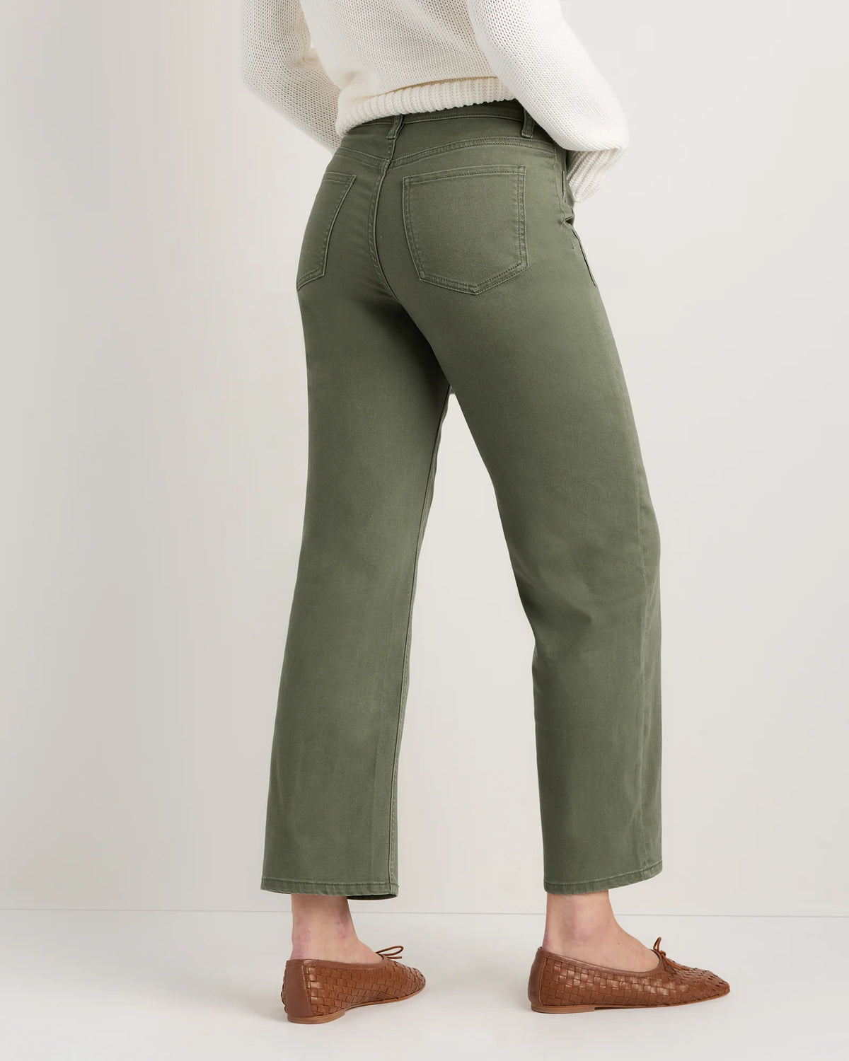 Bella Stretch Patch Pocket Wide Leg Jeans - 24 / Deep Sea Blue