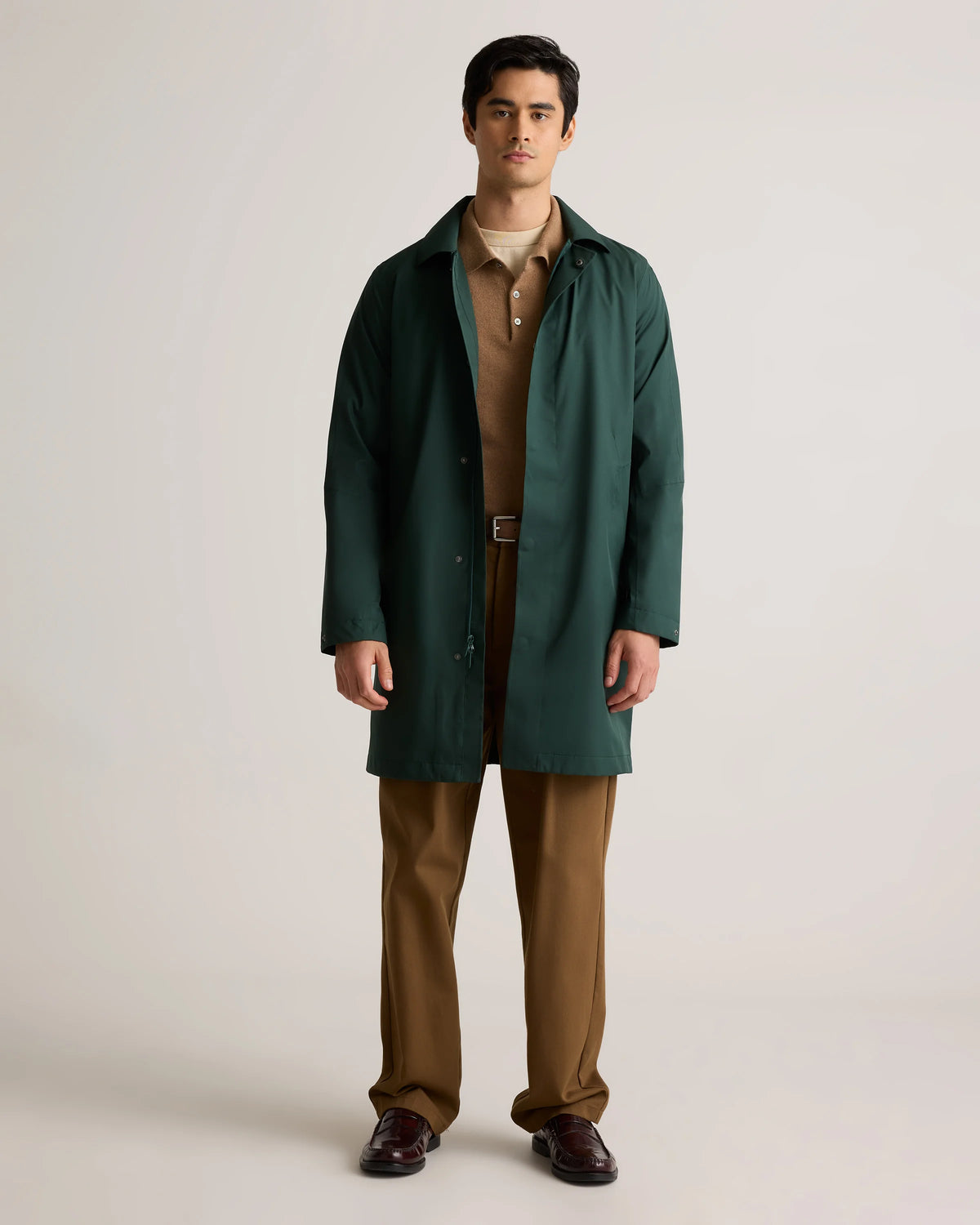 Weather Proof Long Rain Jacket - S / Storm Blue