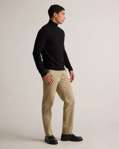 Mongolian Cashmere Turtleneck Sweater - S / Black