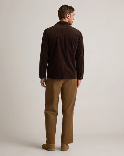 Organic Stretch Corduroy Chore Jacket - S / Seaweed