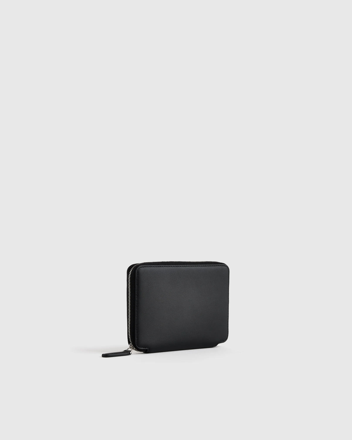 Nappa Leather RFID Zip Travel Wallet - One Size / Black