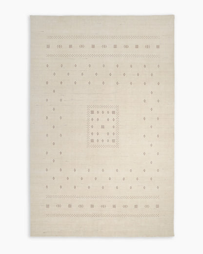 Dakota Hand-Loomed Wool Rug - 4' x 6' / Ivory
