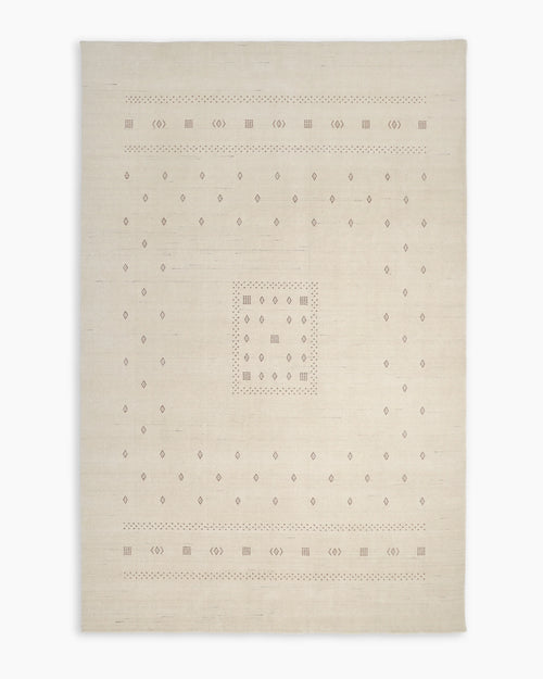 Dakota Hand-Loomed Wool Rug - 4' x 6' / Ivory