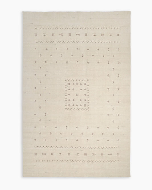 Dakota Hand-Loomed Wool Rug - 4' x 6' / Ivory