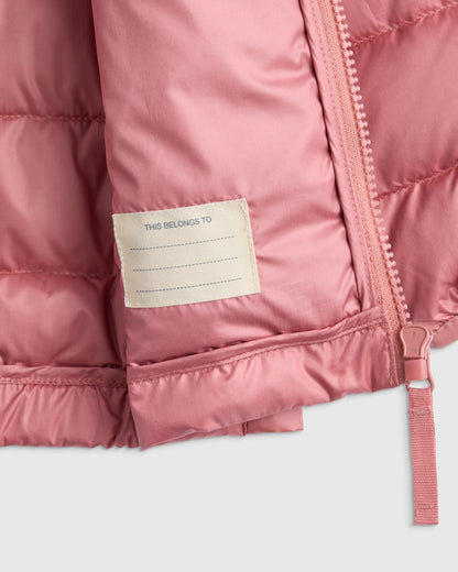 Lightweight Down Hooded Puffer Jacket - 2T / Tidepool