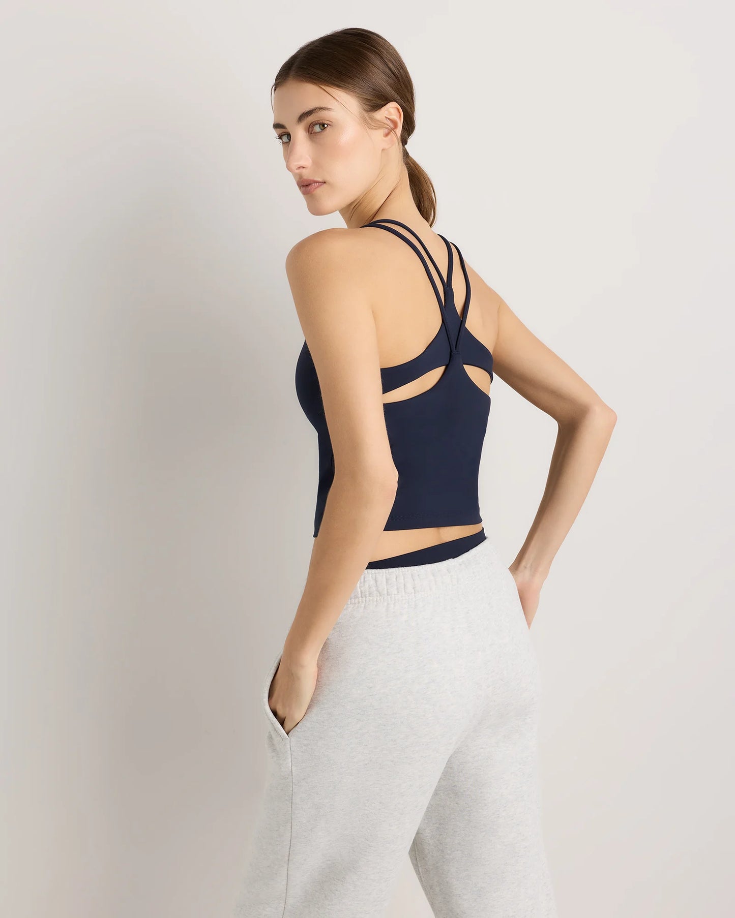 Ultra-Form Strappy Bra Tank - XS / Black