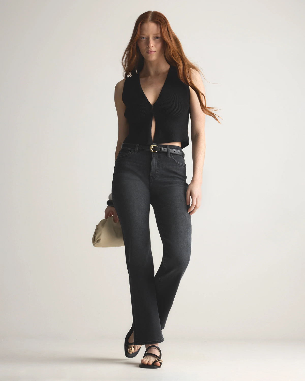 Bella Stretch Straight Jeans - 24 / Twilight Blue Fray