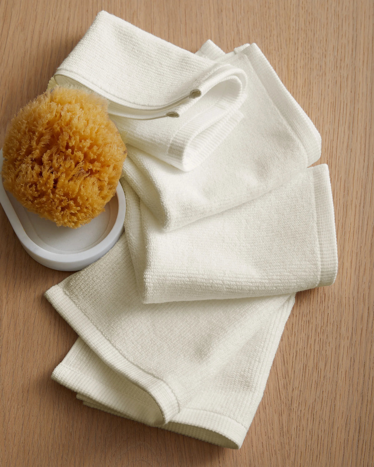 Turkish Ribbed Quick Dry Bath Sheet Bundle - One Size / Mineral