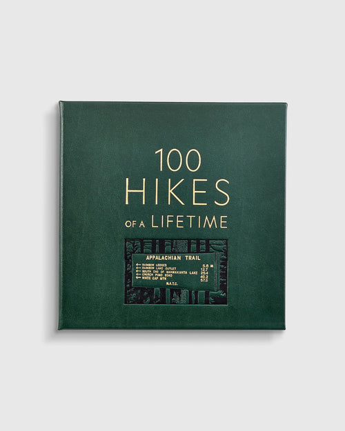100 Hikes of a Lifetime Leather Bound Book - One Size / No Color