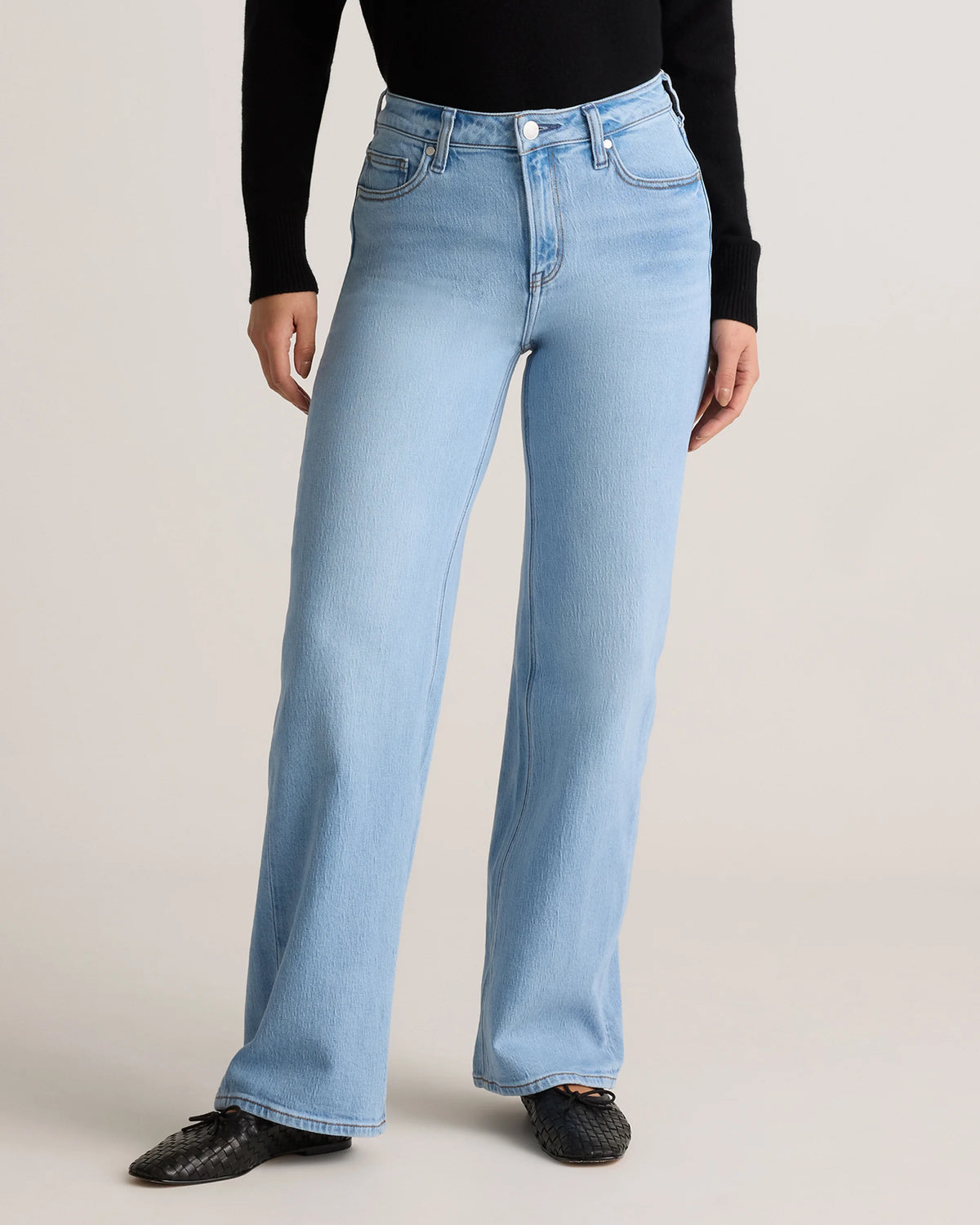 Bella Stretch Relaxed Straight Jeans - 24 / Obsidian Blue