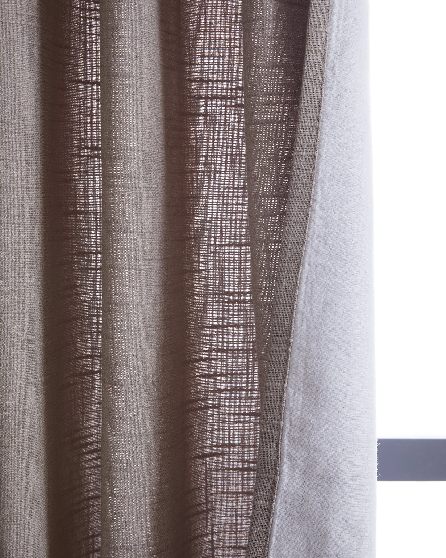 Cotton Slub Curtain - Single Panel - 48x84 / White