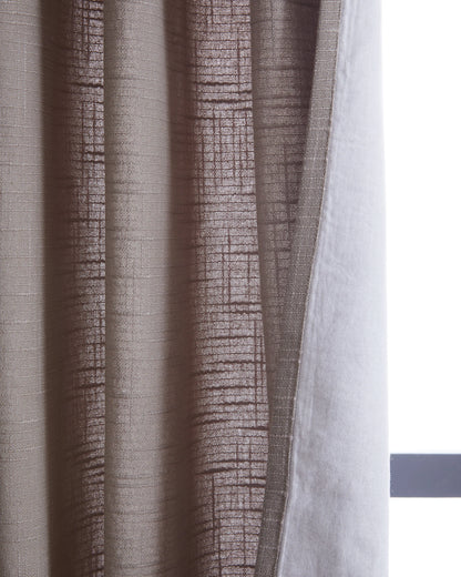 Cotton Slub Curtain - Single Panel - 48x84 / White
